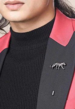 Calm Chetaah Metallic Lapel Pin