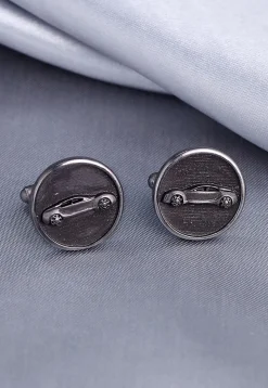 Car Power Metallic Cufflink Pair