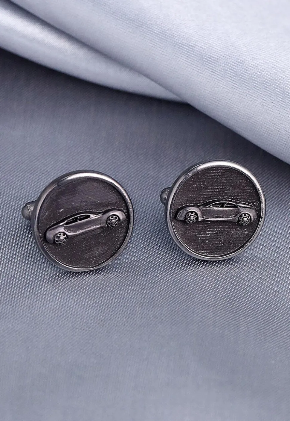 Car Power Metallic Cufflink Pair
