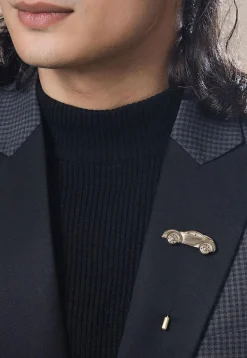 Car Power Metallic Lapel Pin