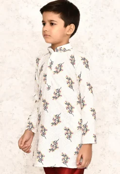 Chikankari Cotton Kurta in White