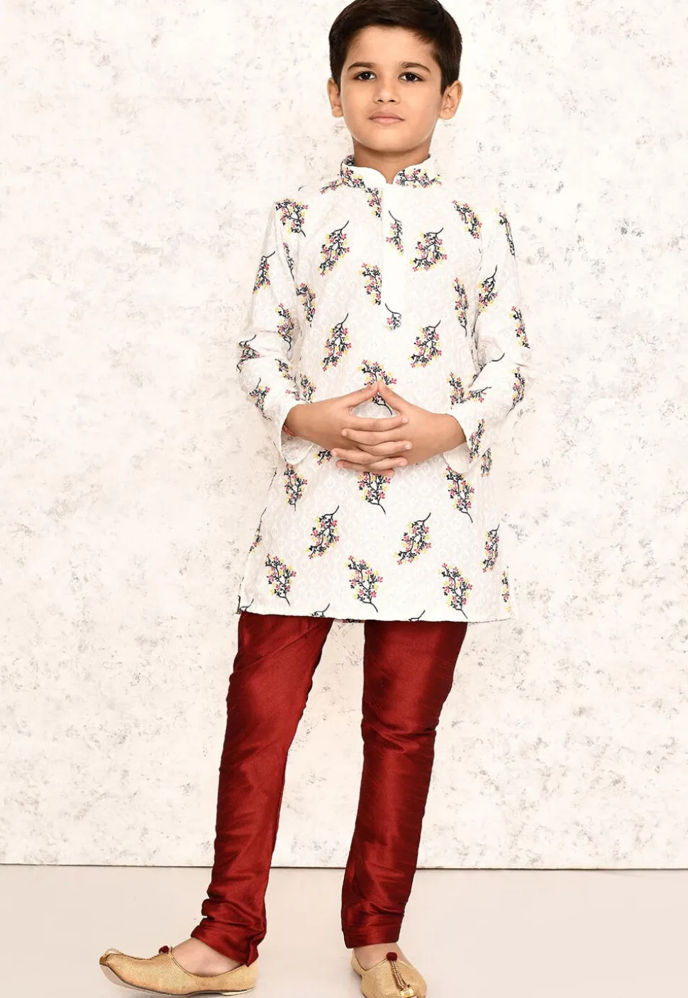 Chikankari Cotton Kurta in White
