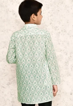 Chikankari Cotton Kurta in Off White