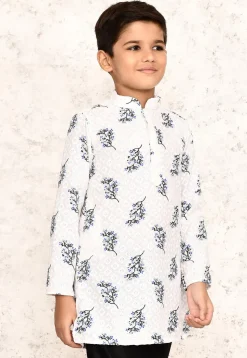 Chikankari Cotton Kurta in White