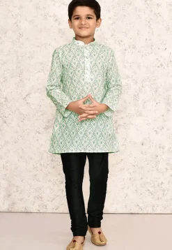Chikankari Cotton Kurta Set in Off White