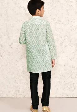 Chikankari Cotton Kurta Set in Off White