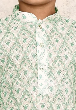 Chikankari Cotton Kurta Set in Off White