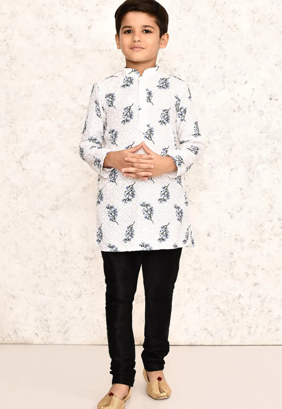 Chikankari Cotton Kurta Set in White
