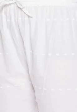 Chikankari Cotton Pant in White