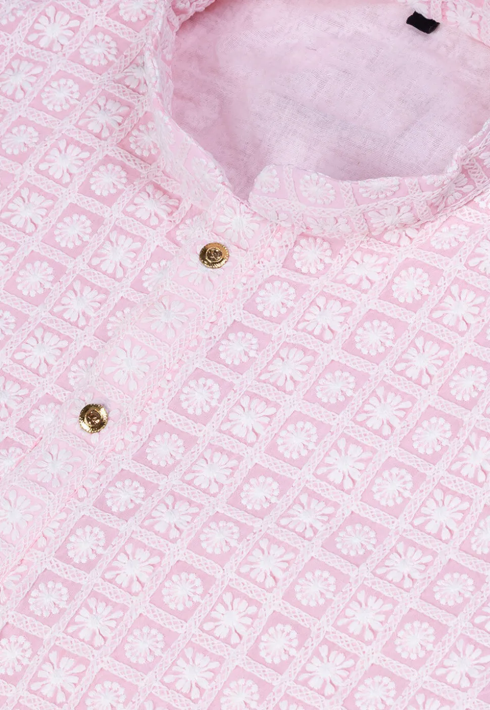 Chikankari Georgette Kurta Set in Pink