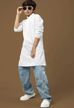 Chikankari Pure Cotton Kurta in White