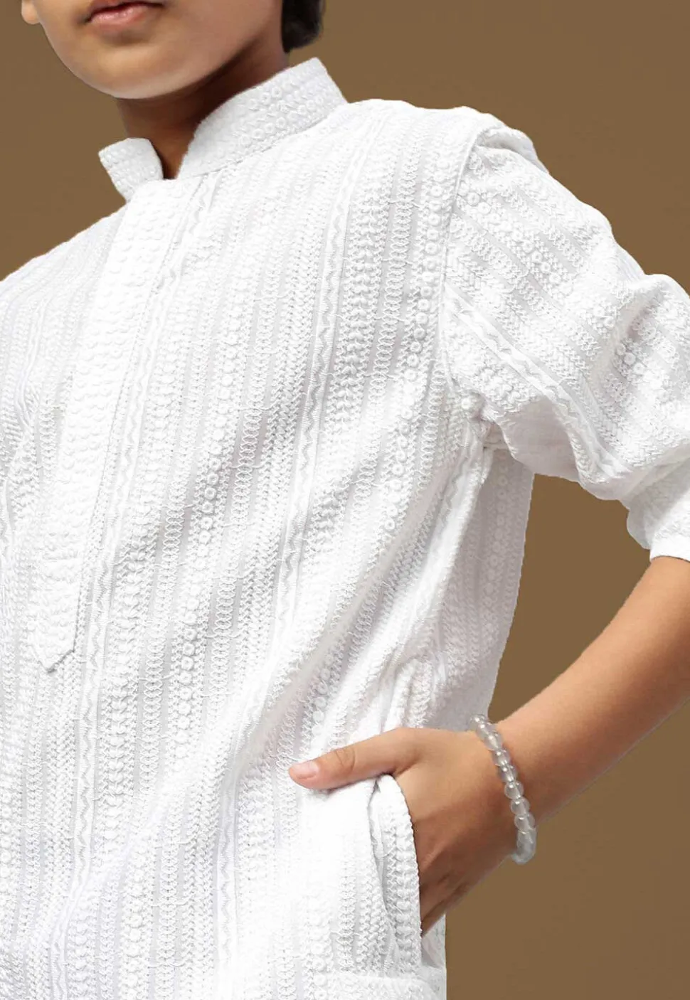Chikankari Pure Cotton Kurta in White