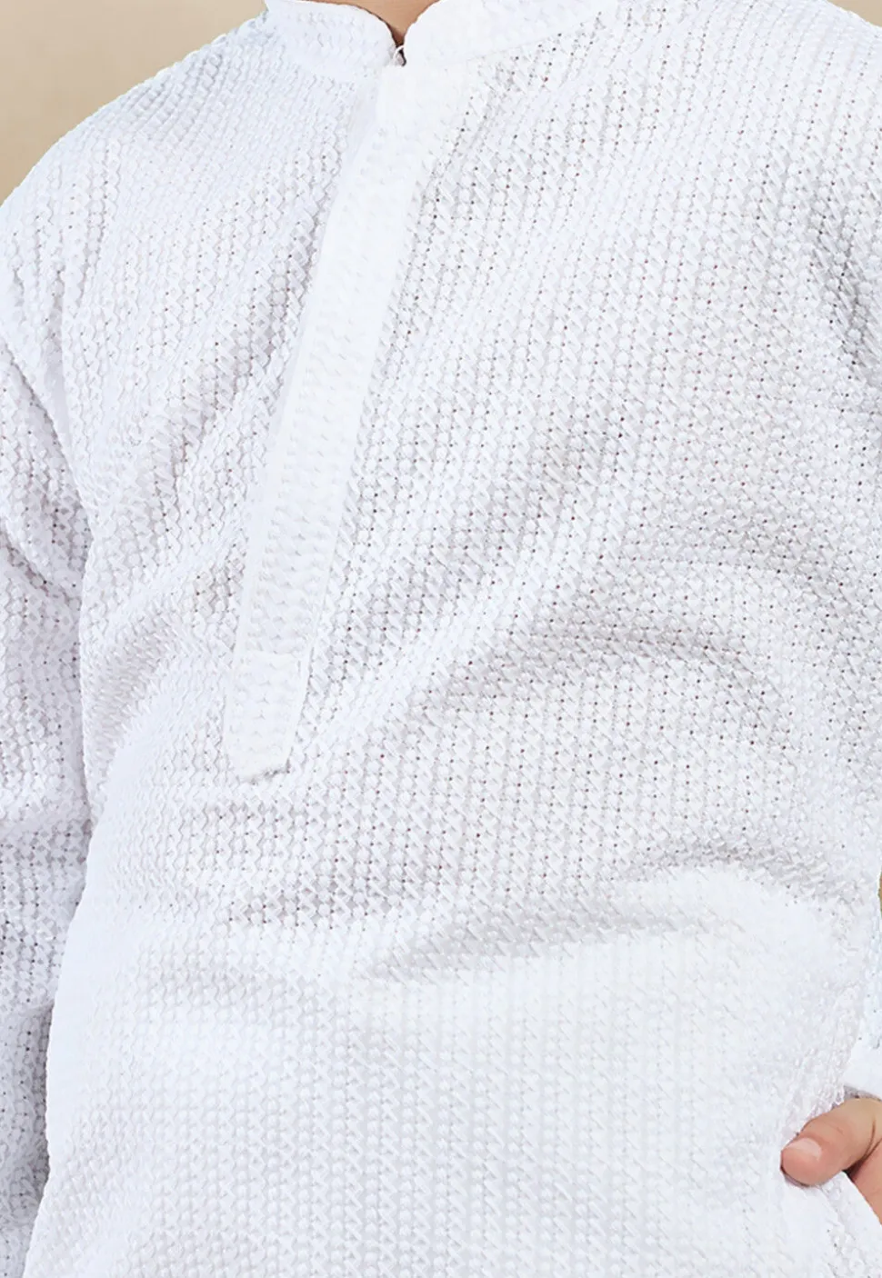 Chikankari Pure Cotton Kurta in White