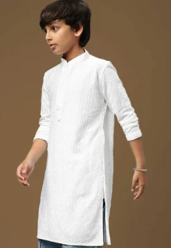 Chikankari Pure Cotton Kurta in White
