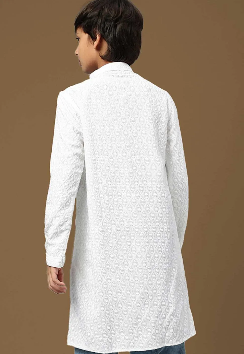 Chikankari Pure Cotton Kurta in White