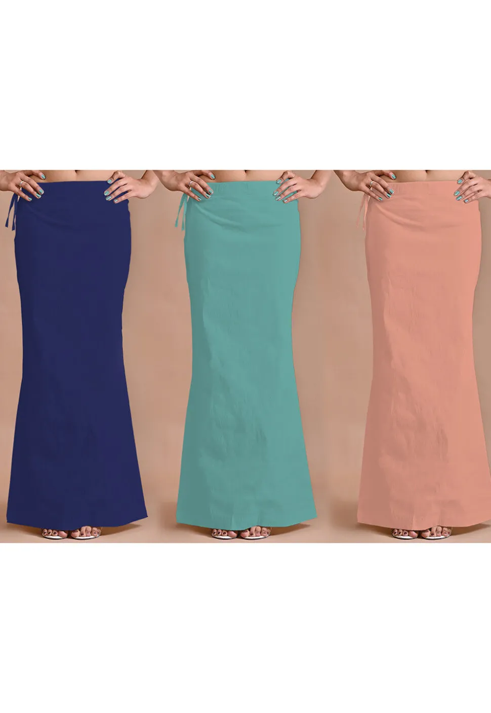Combo Lycra Cotton Mermaid Style Shapewear in Multicolor