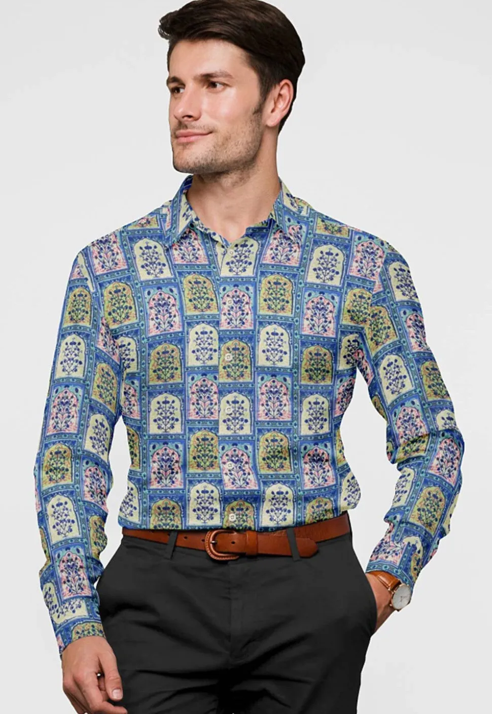 Cotton Shirt in Blue