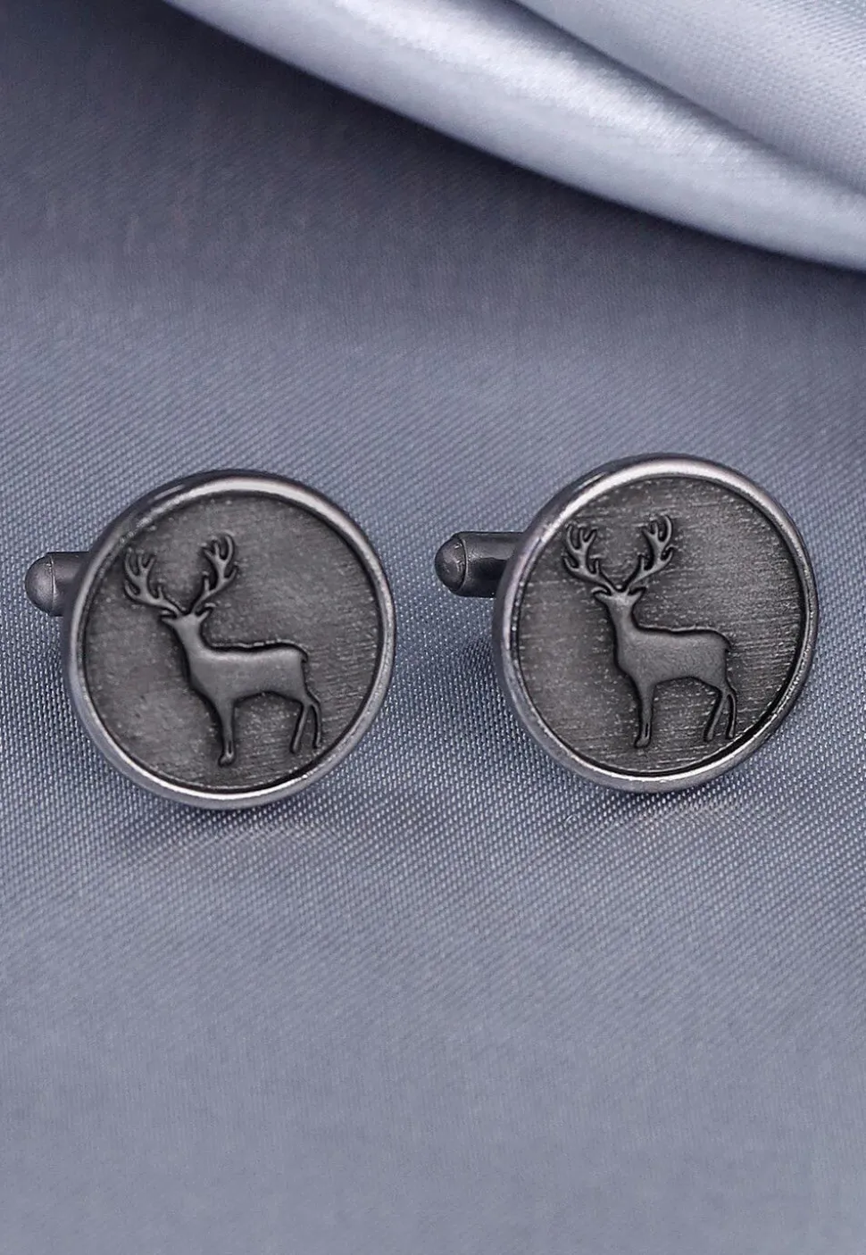 Daring Deer Metallic Cufflink Pair
