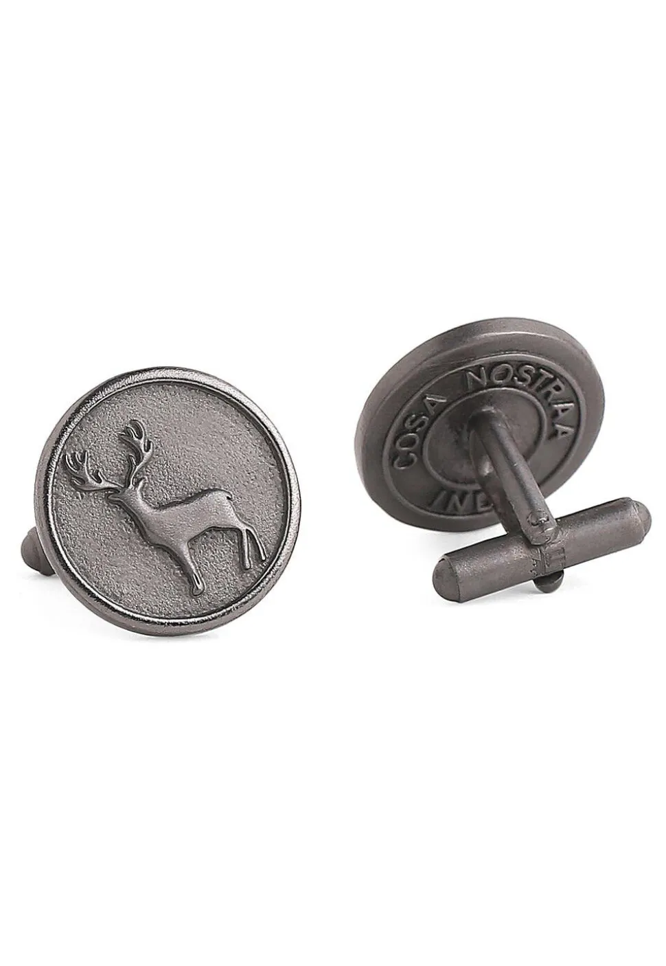Daring Deer Metallic Cufflink Pair