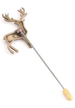 Daring Deer Metallic Lapel Pin