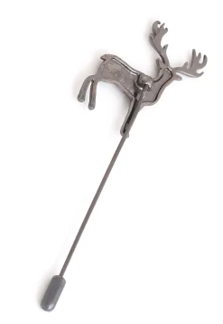 Daring Deer Metallic Lapel Pin