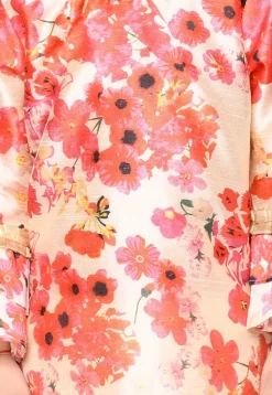 Digital Printed Chanderi Silk Pakistani Suit in Peach