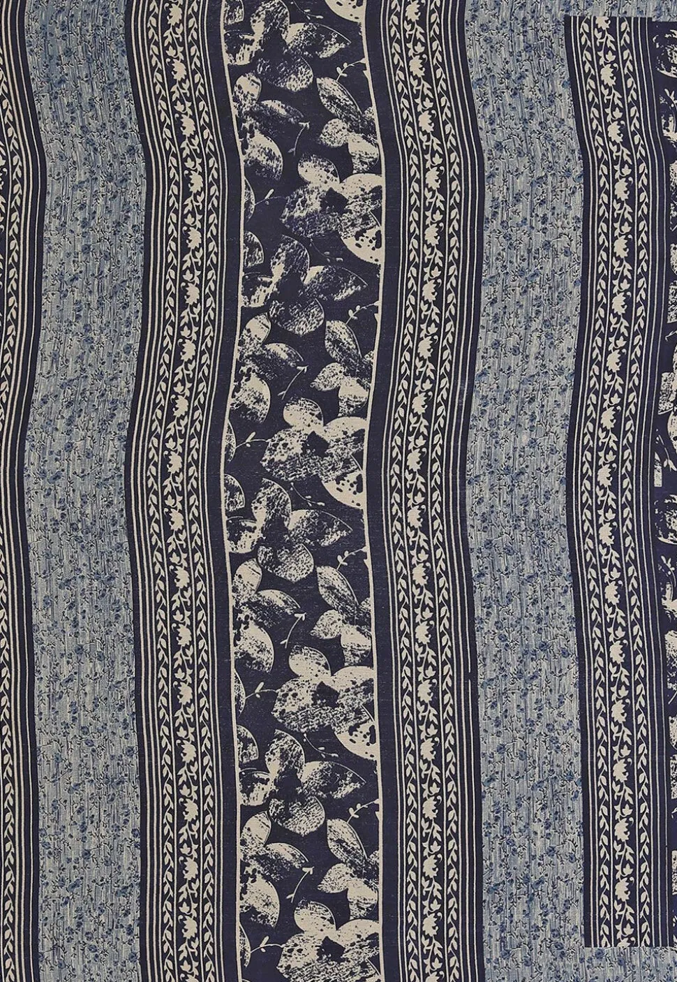 Digital Printed Chiffon Saree in Navy Blue