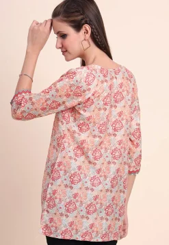 Digital Printed Cotton Kurti in Multicolor