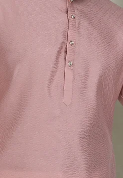 Digital Printed Cotton Kurta in Pink