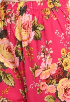 Digital Printed Cotton Pakistani Suit in Fuchsia