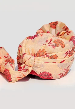 Digital Printed Cotton Unisex Turban in Beige