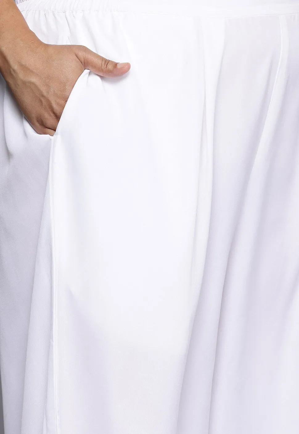 Digital Printed Crepe Kaftan Set in Sky Blue