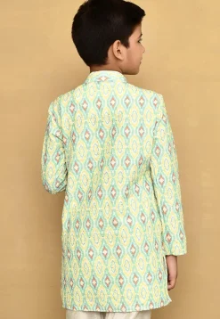 Digital Printed Lycra Kurta in Multicolor