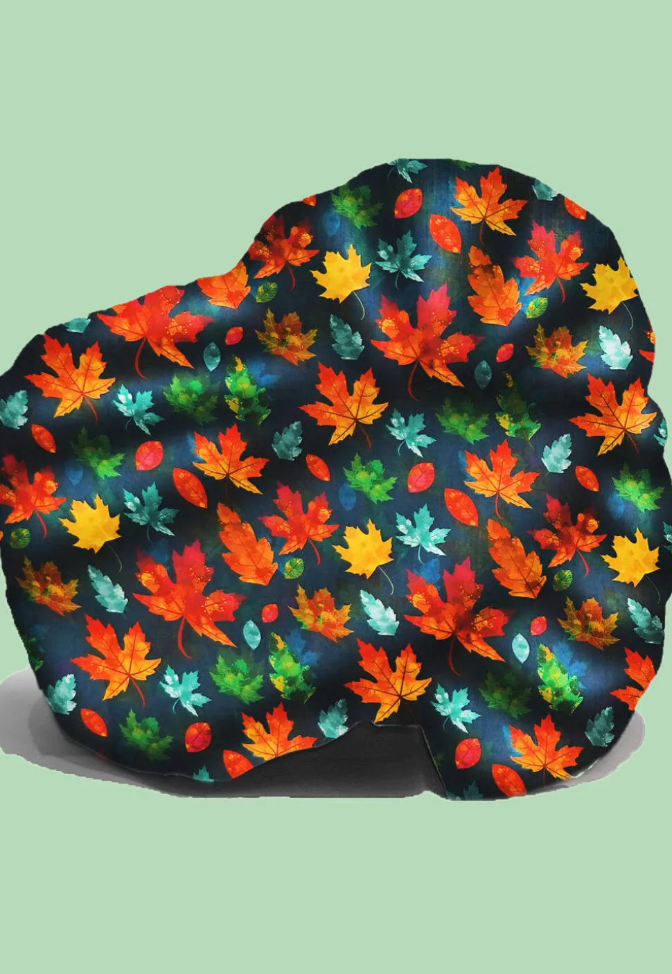 Digital Printed Modal Satin Kids Turban in Navy Blue