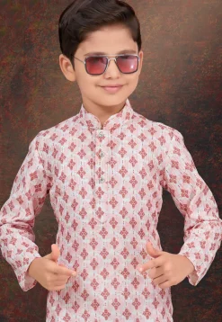 Digital Printed Rayon Kurta Set in Yellow