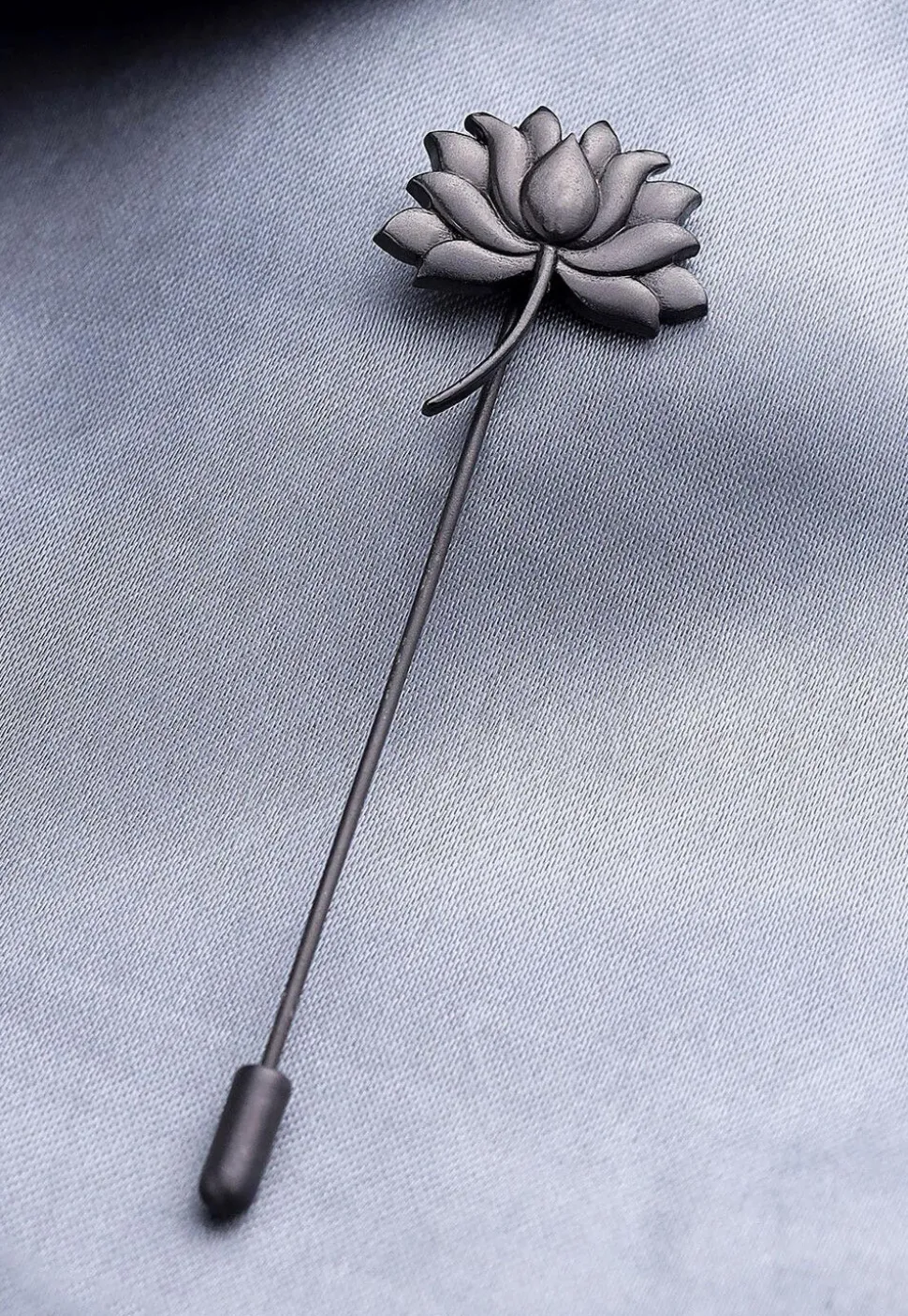 Divine Lotus Metallic Lapel Pin