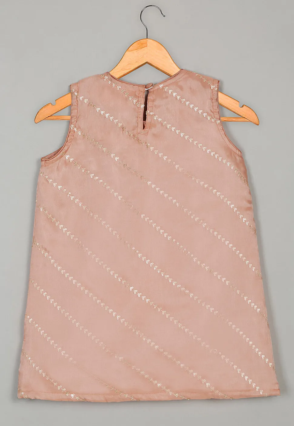 Embellished Art Silk Punjabi Suit in Peach