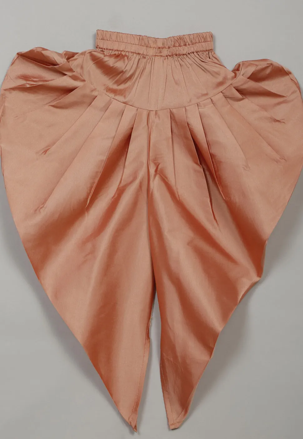 Embellished Art Silk Punjabi Suit in Peach