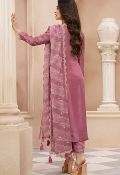 Embroidered Art Silk Pakistani Suit in Pink