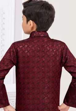 Embroidered Art Silk Sherwani in Teal Green