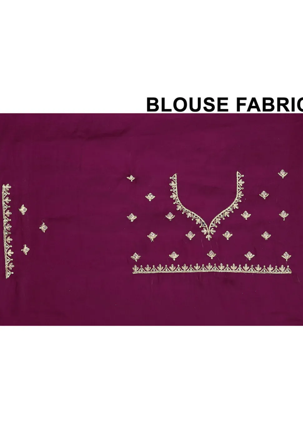Embroidered Chinon Crepe Scalloped Saree in Wine