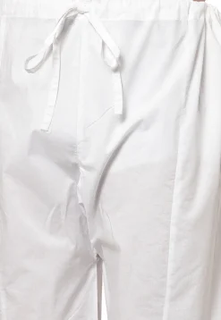 Embroidered Cotton Kurta Set in White