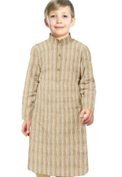 Embroidered Georgette Kurta in Off White