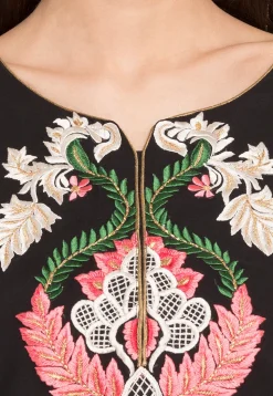 Embroidered Georgette Pakistani Suit in Black