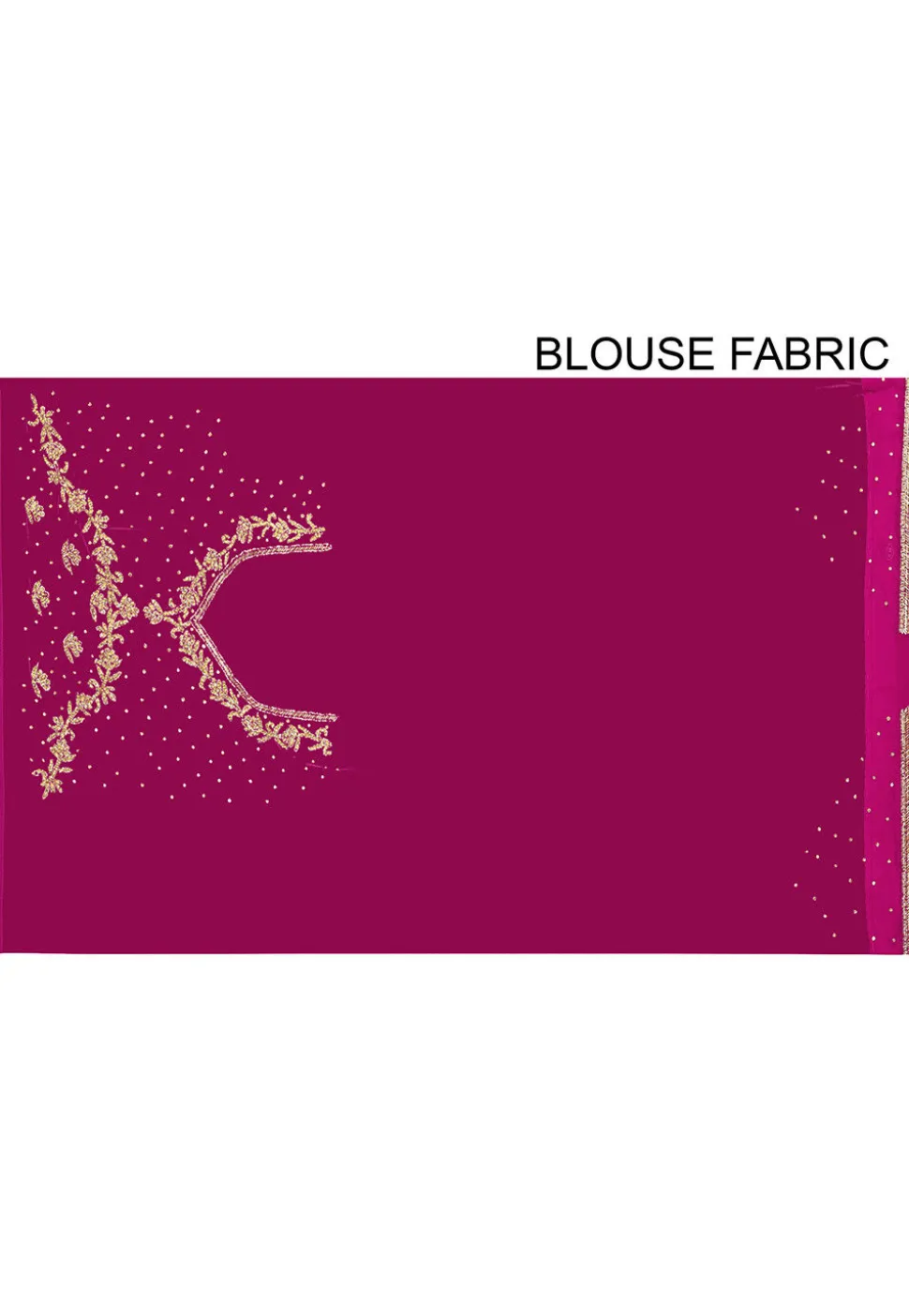Embroidered Georgette Saree in Magenta