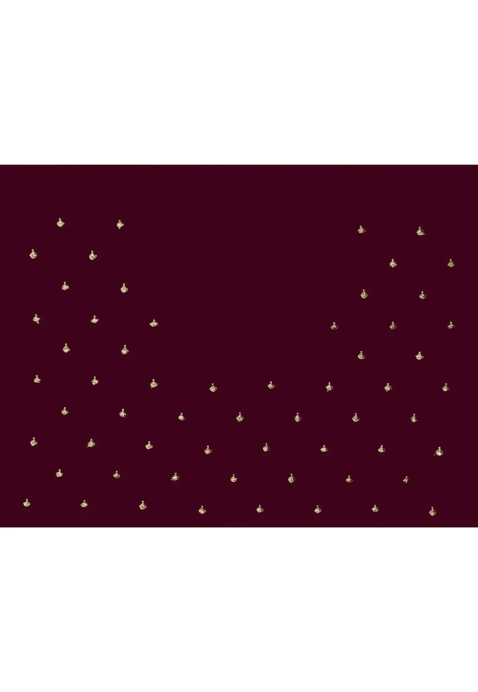 Embroidered Georgette Saree in Wine