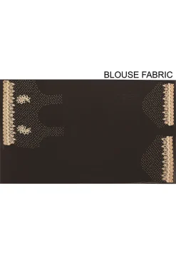 Embroidered Georgette Saree in Black