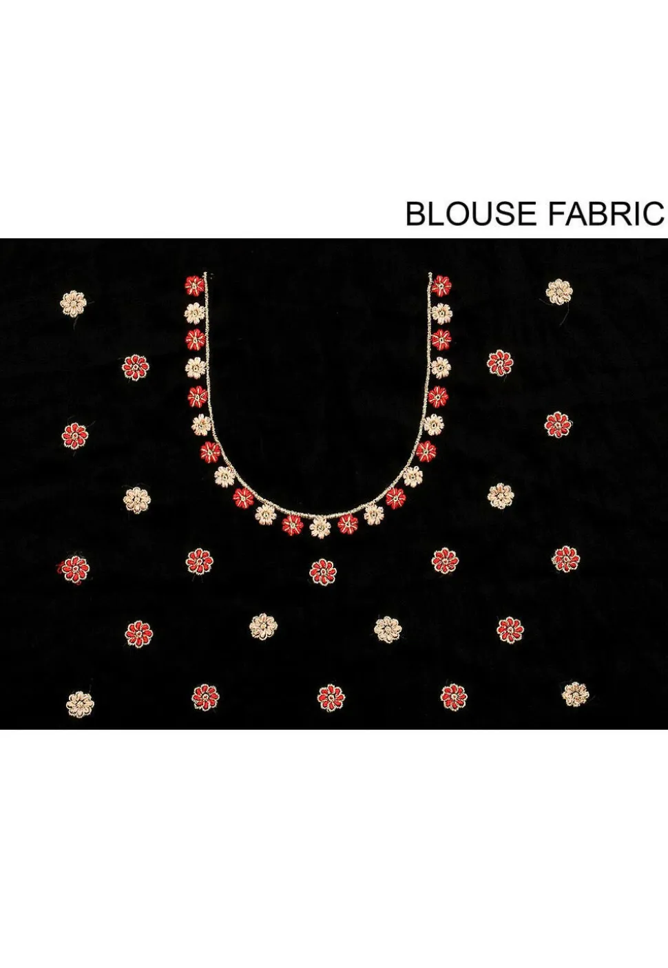 Embroidered Georgette Saree in Black