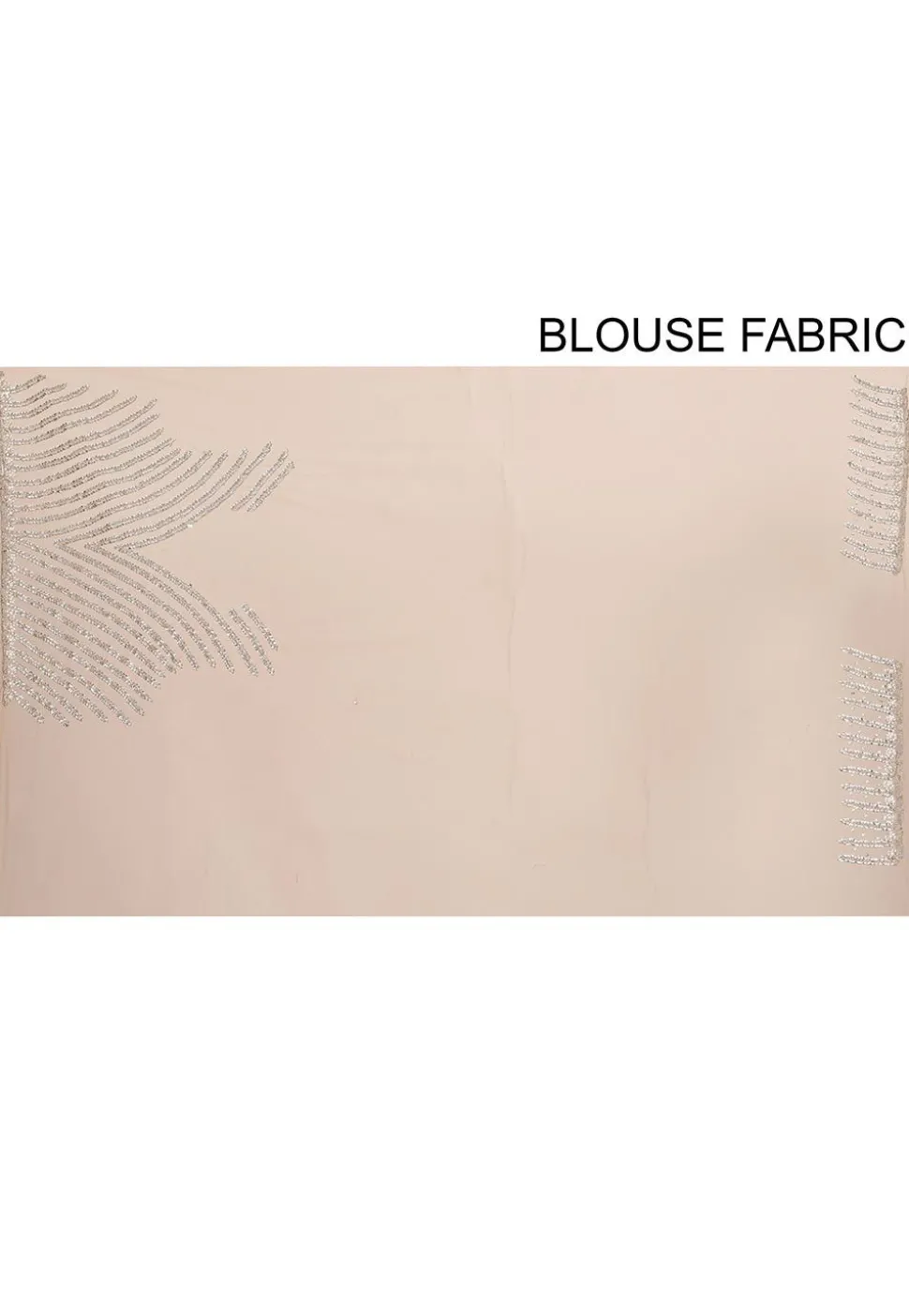 Embroidered Net Saree in Beige