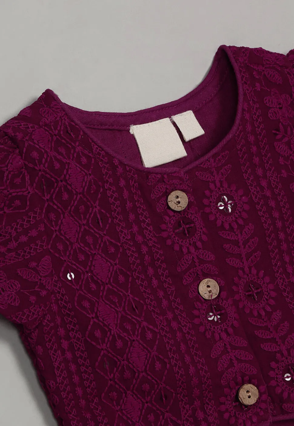 Embroidered Polyester Lehenga in Maroon